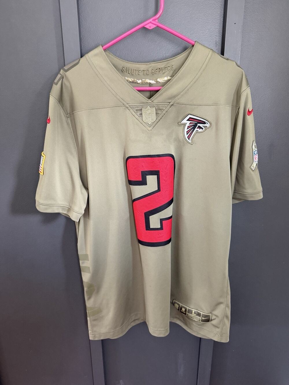 Nike Matt Ryan #2 Atlanta Falcons Salute to Service Jersey Mens Size Large NFL